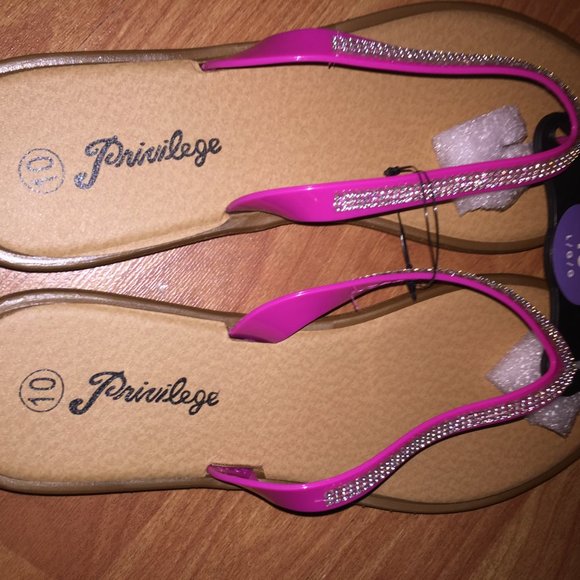 Privilege Size 10 Rhinestone Ladies Pink Slippers - Picture 4 of 7